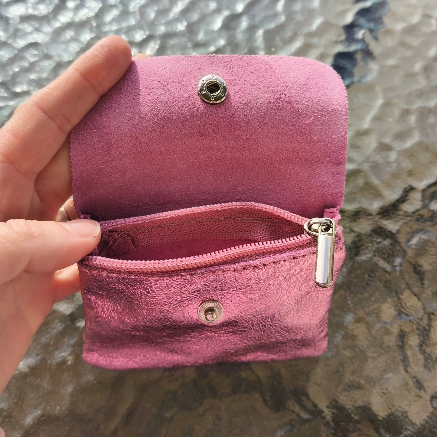 Pink Leather Wallet