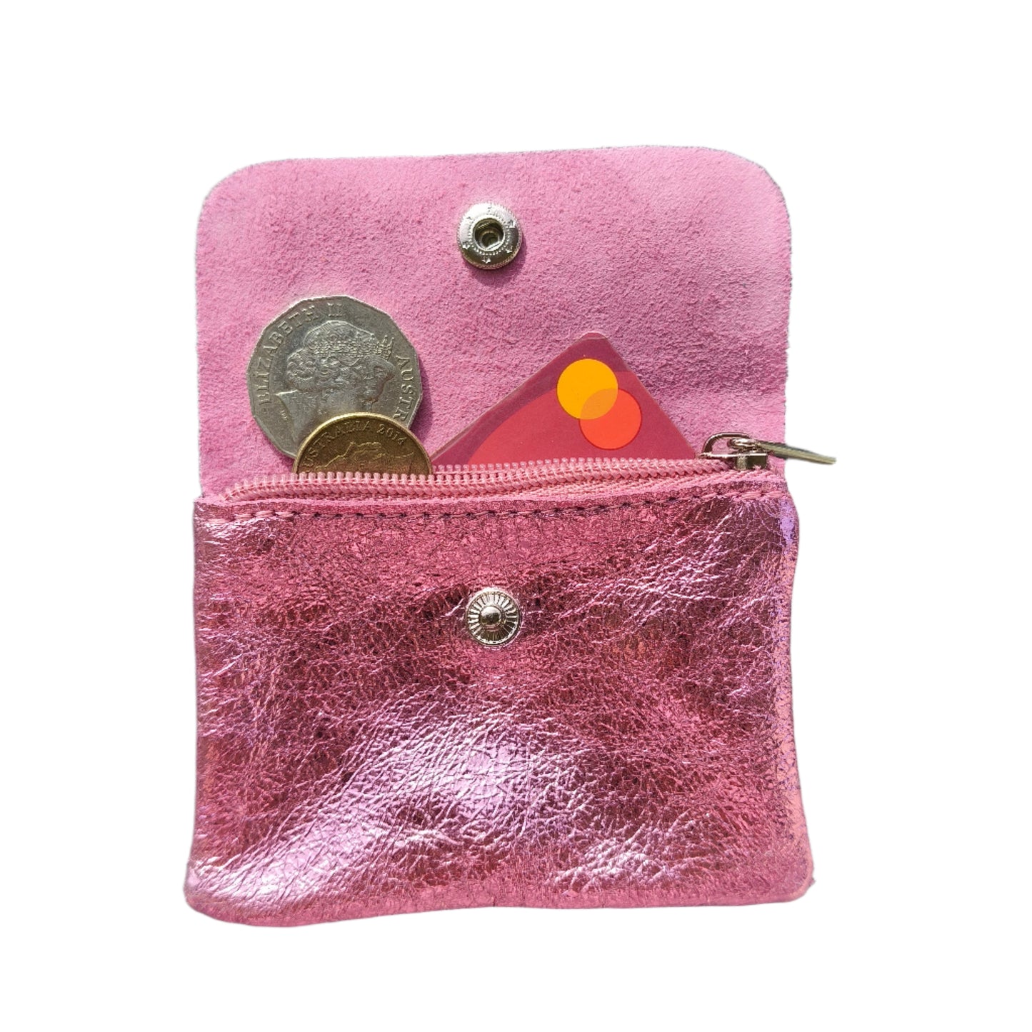 Pink Leather Wallet