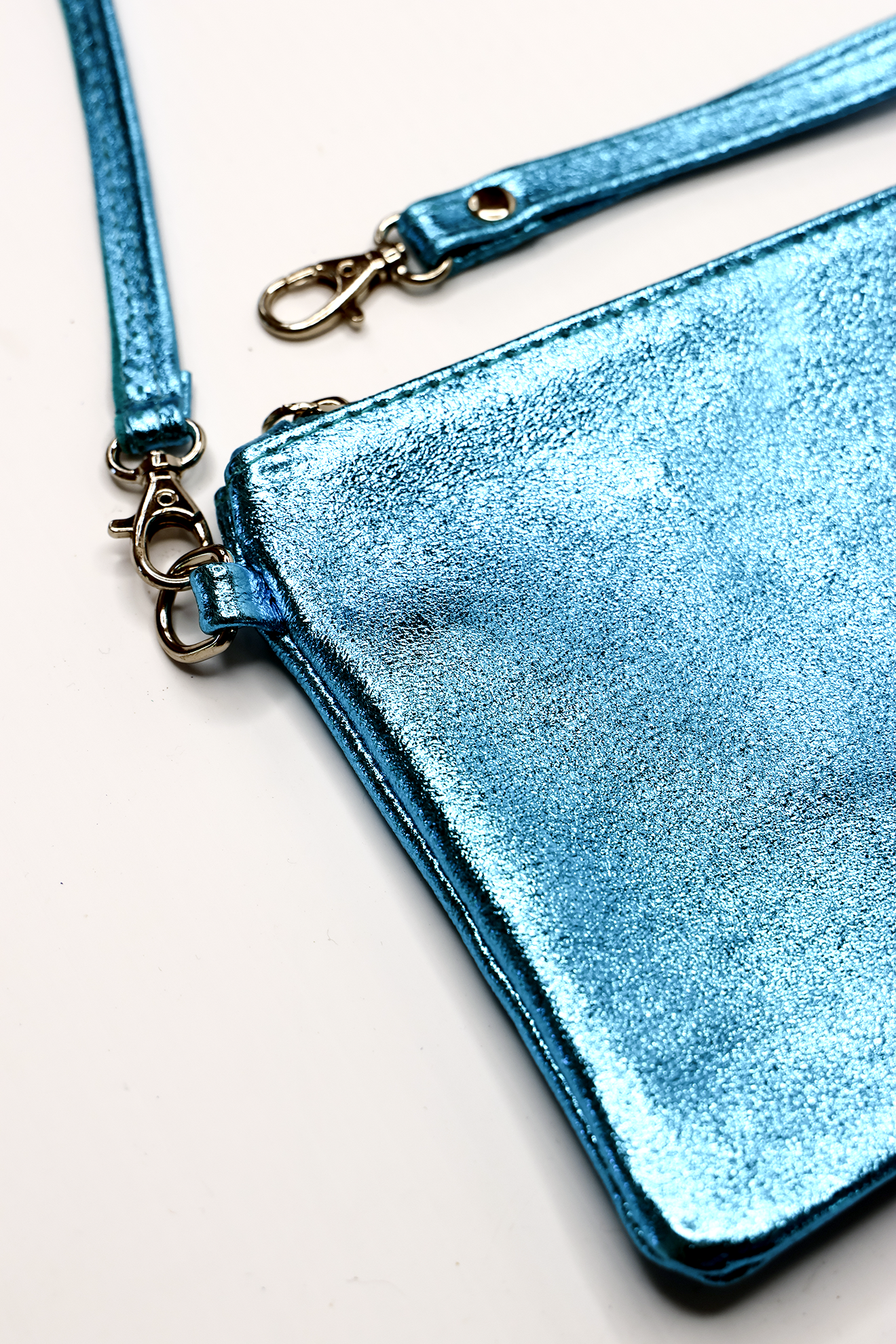 Metallic Powder Pink Clutch