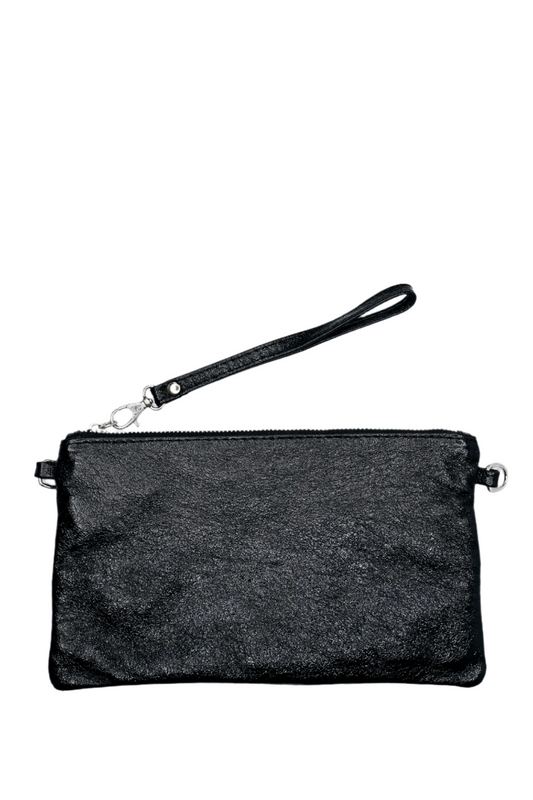 Metallic Black Clutch
