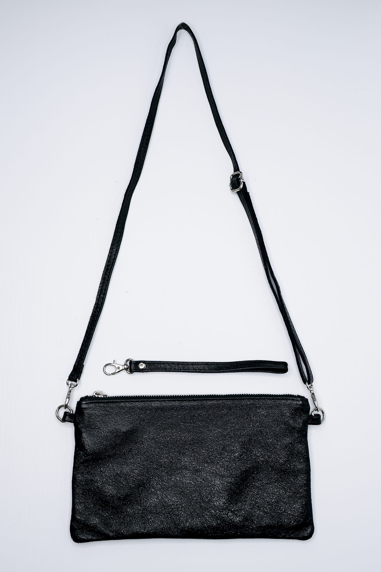 Metallic Black Clutch