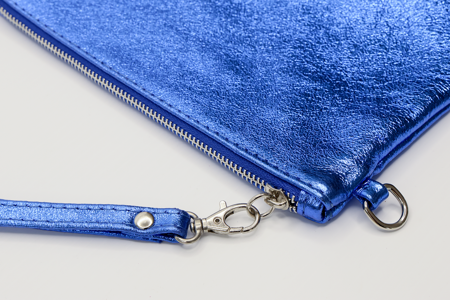 Metallic Electric Blue Clutch