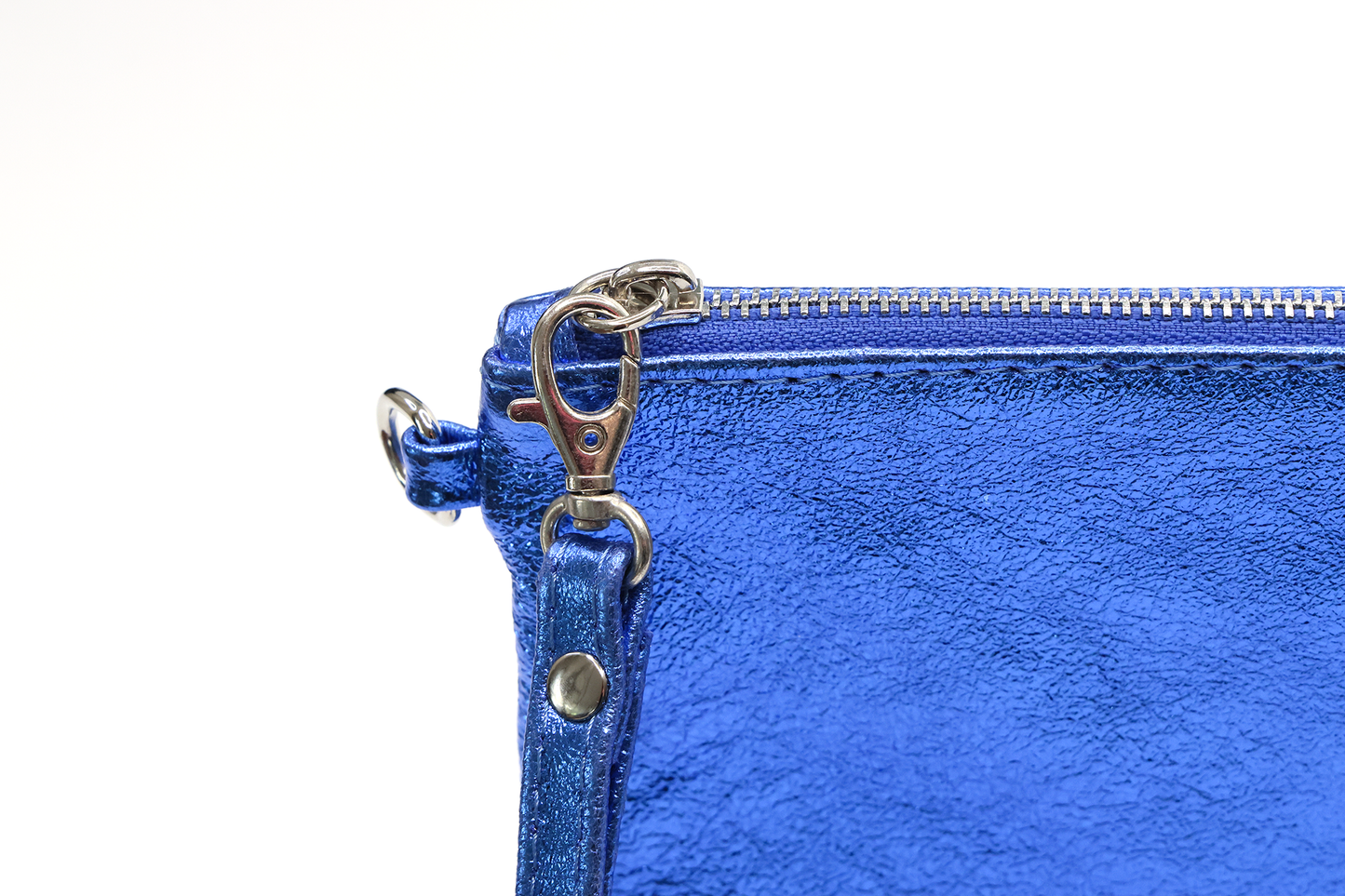 Metallic Electric Blue Clutch