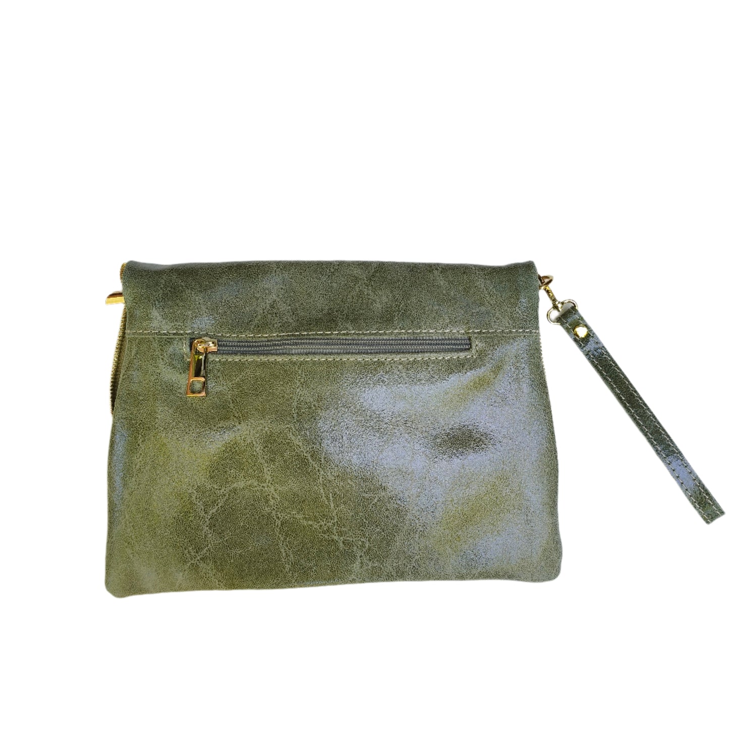 Mint Leather Folded Bag