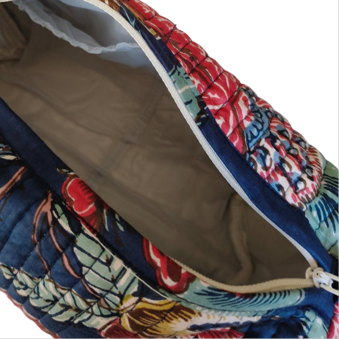 Kantha waterproof cosmetic bag -Blue-
