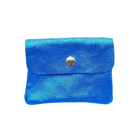 Blue Leather Wallet