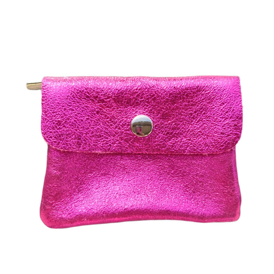 Hot Pink Leather  Wallet