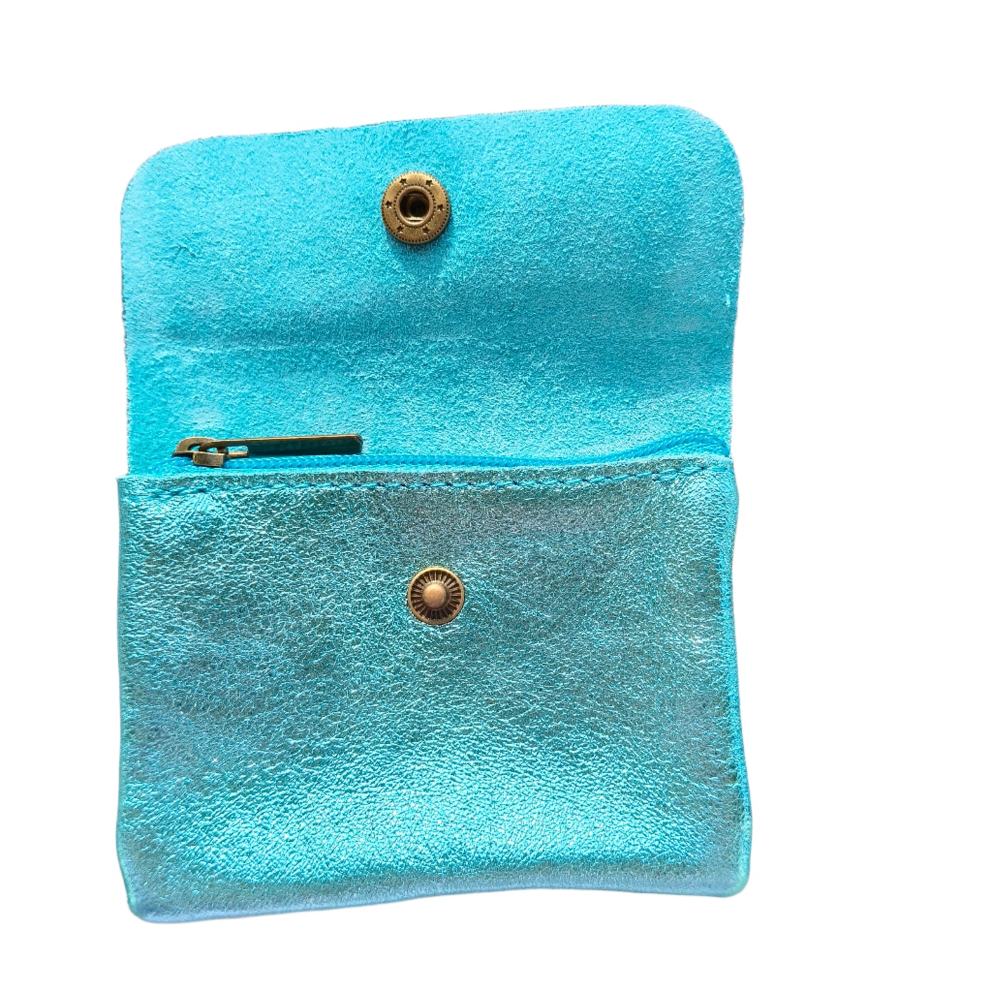 Baby Blue Leather  Wallet