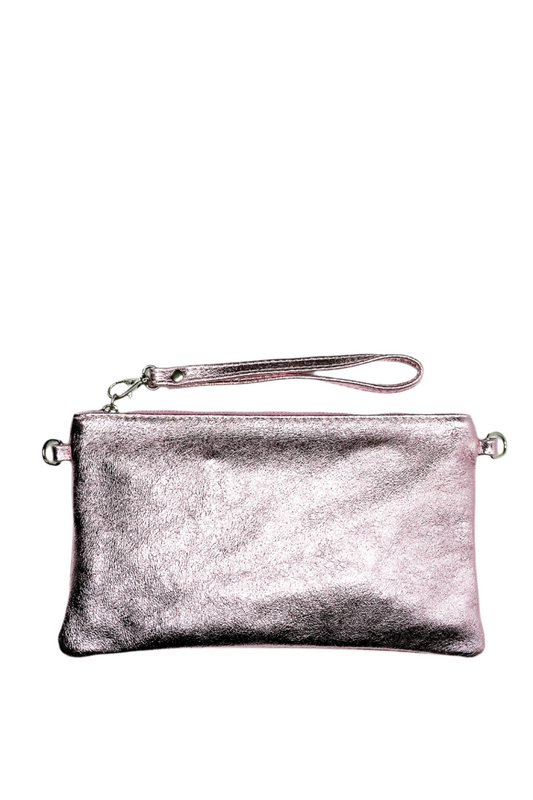 Metallic Powder Pink Clutch